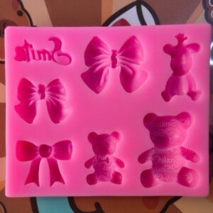 Molde osos y moños smile