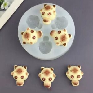Molde silicona colgantes gatitos gordos