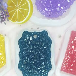 Molde dije colgante grande texturado