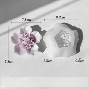 Molde flor rosa abierta 7,8cm