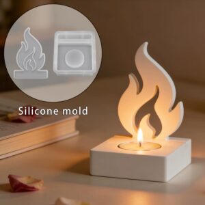 Molde portavela llama
