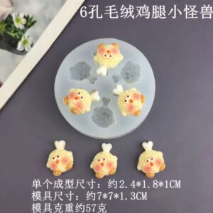 Molde silicona colgantes pollito