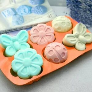 Molde mariposa flor x6