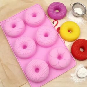 Molde silicona 6 donas