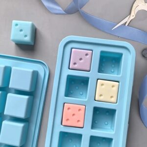 Molde silicona 12 dados cubos 3cm