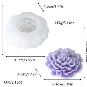Molde silicona flor abierta grande