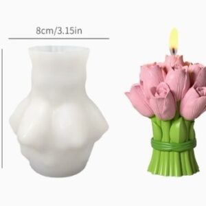 Molde ramo de tulipanes grande J4