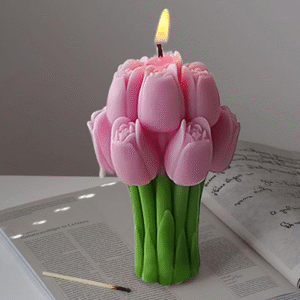 Molde ramo de tulipanes grande l4