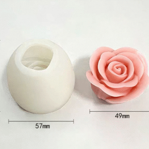 Molde silicona flor rosa c3