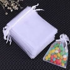 Bolsas de organza blancas 9x12