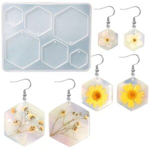 Molde dije 6 hexagonal con pasador