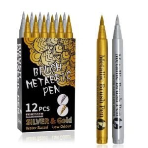 Marcador metalico para resina epoxi dorado