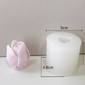 Molde flor pimpollo capullo rosa