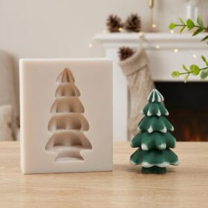 Molde vela árbol navidad mini 6cm
