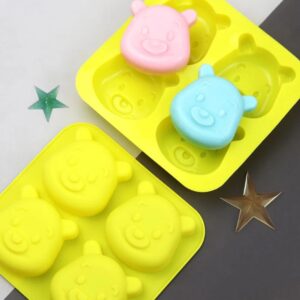 Molde de silicona osos Winnie pooh x 4