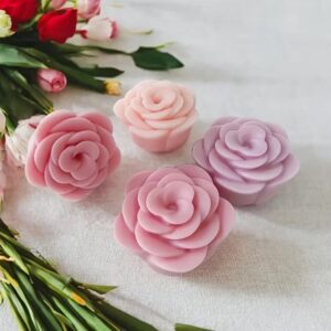 Molde flor rosa 3D