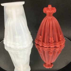 Molde vela vestido novia 10cm