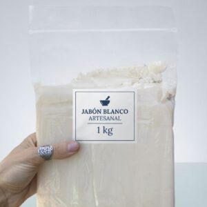 Jabón barra de glicerina blanca 1kg nueva marca