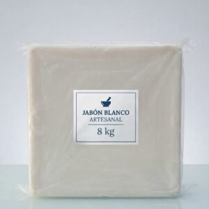 Caja Jabón barra de glicerina blanca 8kg