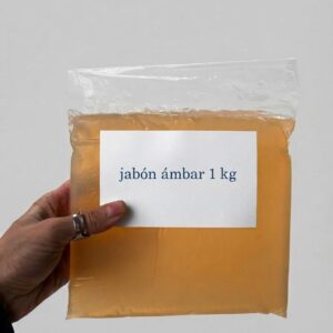 Jabón barra de glicerina ambar 1kg nueva marca