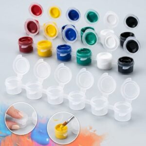 Mini potes x6 con pintura de colores