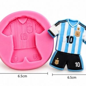 Molde de silicona camiseta de futbol