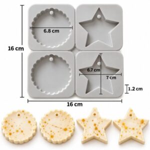 Molde dije colgante tag estrella 2