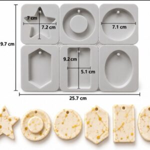 Molde dije colgante tag varias figuras