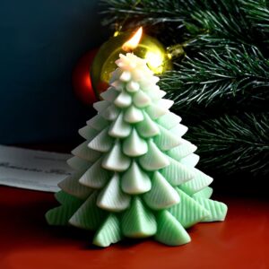Molde vela árbol navidad pino 9cm 006B12