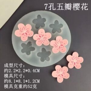 Molde silicona flor flores de cerezo