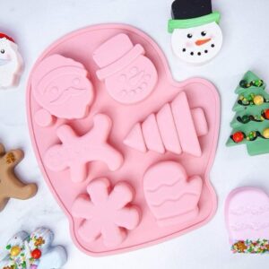 Molde silicona de Navidad 6 figuras