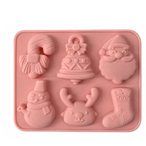 Molde Navidad 6 figuras reno bota campana