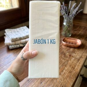 Jabón barra de glicerina blanca 1kg nueva marca