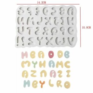 Molde plancha letras redondeadas