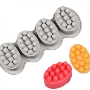 Molde 4 jabones exfoliantes