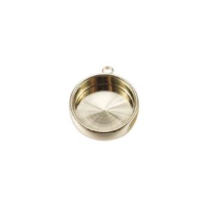 Dije circular oro enchapado 24k