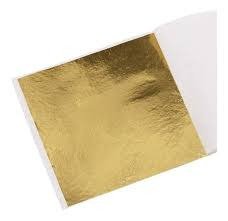 Hoja de oro 14cm x 14cm