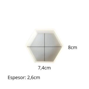Molde hexágono 8cm