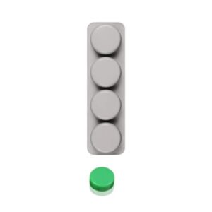 Molde jabones 4 círculos 6cm