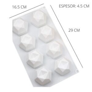 Molde 8 diamantes