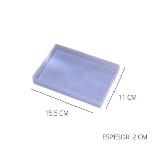 Molde bandeja rectangular 15,5cm