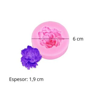 Molde flor individual 3d 6cm