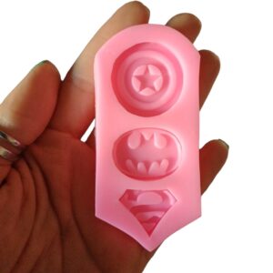 Molde escudos superheroes