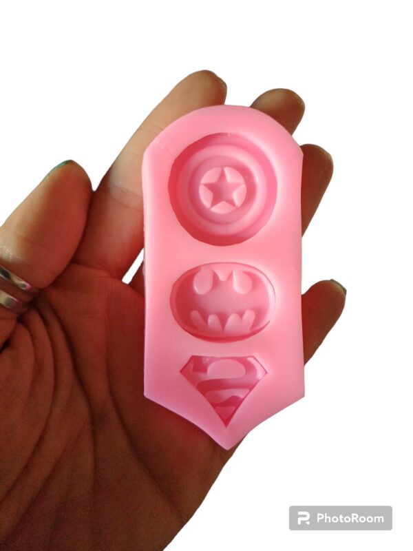 Molde escudos superheroes