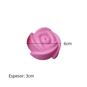 Molde rosa individual 6cm