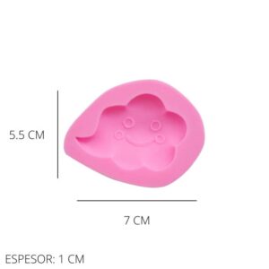 Molde nube carita mini