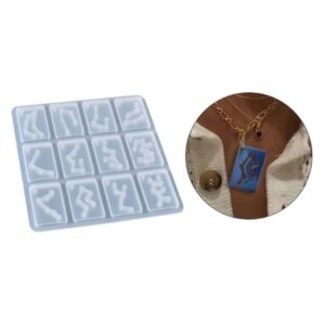 Molde dijes rectángulos signos zodiaco