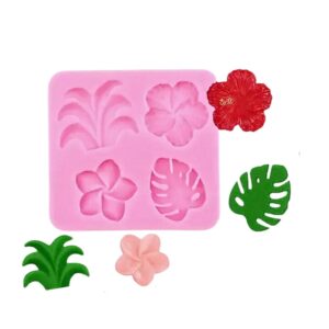 Molde 4 flores tropicales