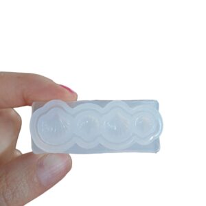 Molde 4 mini ostras mar