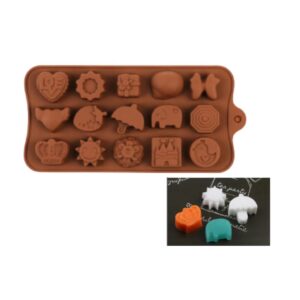 Molde figuras frutilla paraguas
